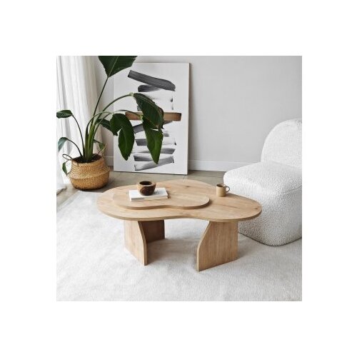 Hanah home Club sto Melted, 105x35x65 cm, Bež Slike