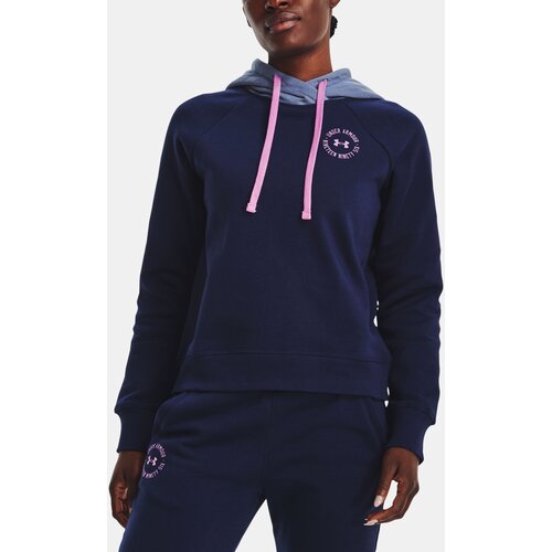 Under Armour Sweatshirt Rival Fleece CB Hoodie-NVY - Women Slike