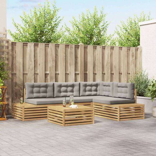  5 Komad Set vanjskih sofa Poliester Bijela Cene