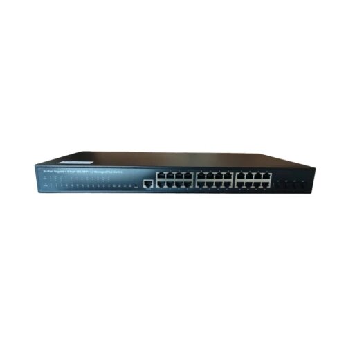 ExeLink SGX2528P upravljivi POE switch 24x10/100/1000 Base-T(POE/POE+), 4x1G/10 GE Base-X SFP+ porta, L2 Slike