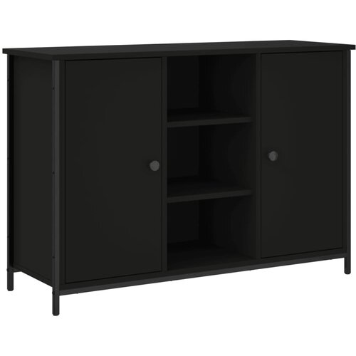 Maison Chic Komoda - Predalnik črna 100x35x70 cm inženirski les, (21716403) Cene
