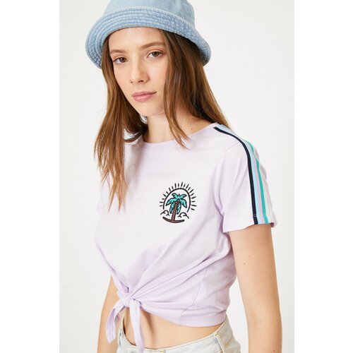 Koton T-Shirt - Purple - Regular Slike