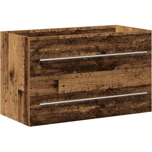 vidaXL Ormarić za Lavabo - Umivaonik u kupaonici staro drvo 80 x 38 5 x 48 cm inženjerski drvo - Staro drvo 80 x 38.5 x 48 cm Cene