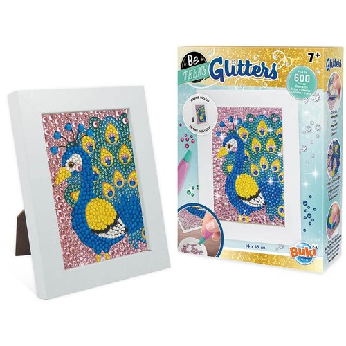 Buki France kreativni set za ustvarjanje fotografije s kristalčki glitters peacock Cene