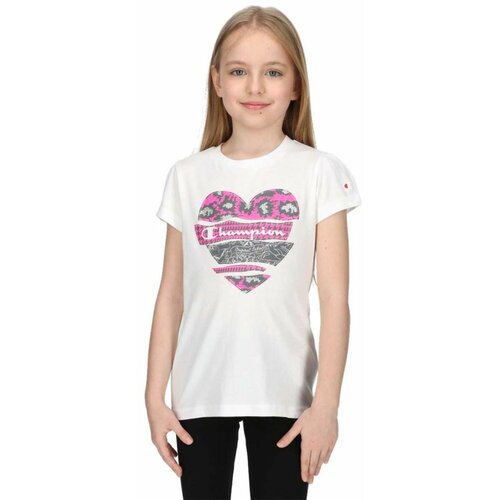 Champion majica za devojčice girls heart t-shirt CHA231G801-10 Slike
