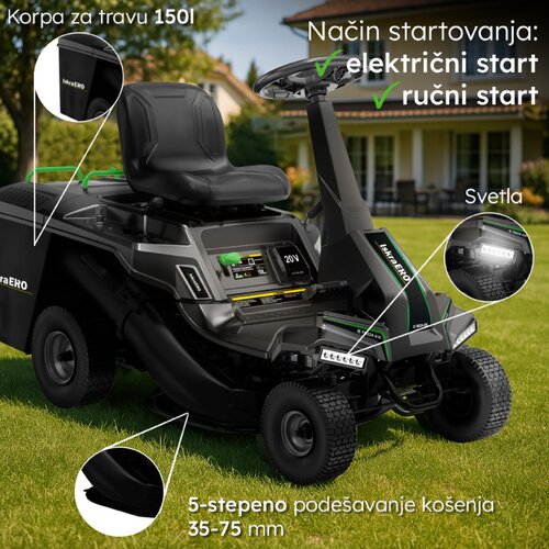 Iskra traktorska kosilica za travu 224 cm3 IE-TM224-610 Slike