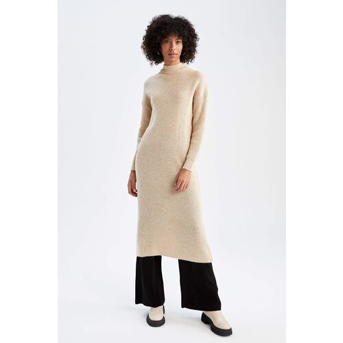 Defacto Regular Fit Half Turtleneck Long Sleeve Trico Dress Slike