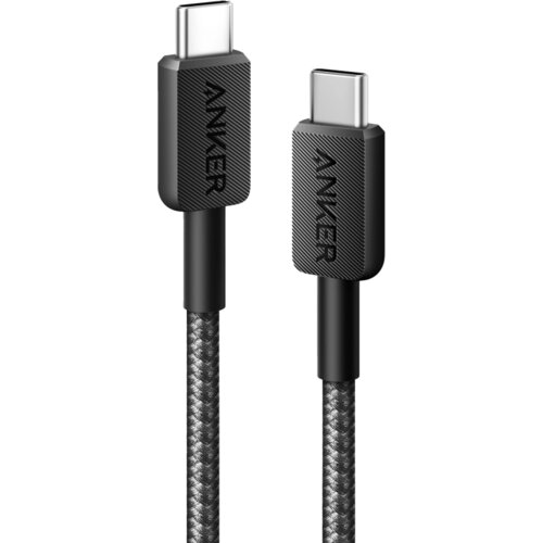 Anker 322 USB tip-C na USB tip-C kabl M/M 1.8m, 60W, pleteni, crni Slike