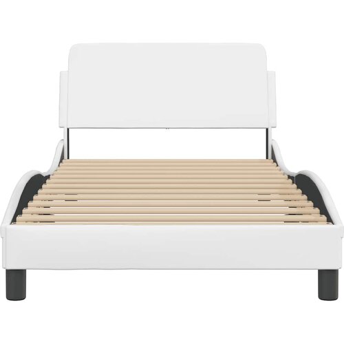  Okvir za krevet Dover bijeli 100x203 cm od umjetne kože Slike