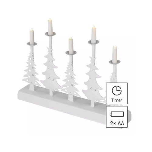 Emos LED božićni svećnjak LED/2xAA bela Slike
