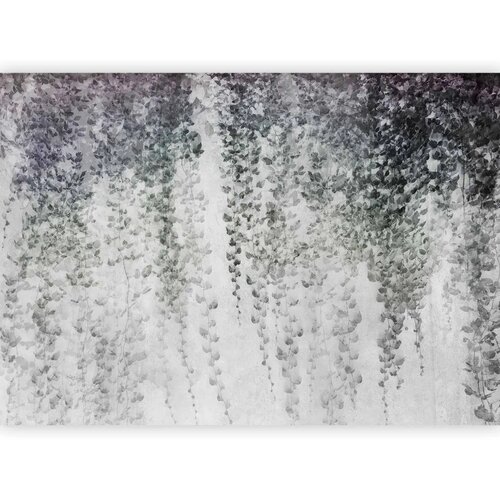  Foto tapeta - Peaceful oasis - landscape of hanging black leaf vines on a grey background 400x280 Cijene