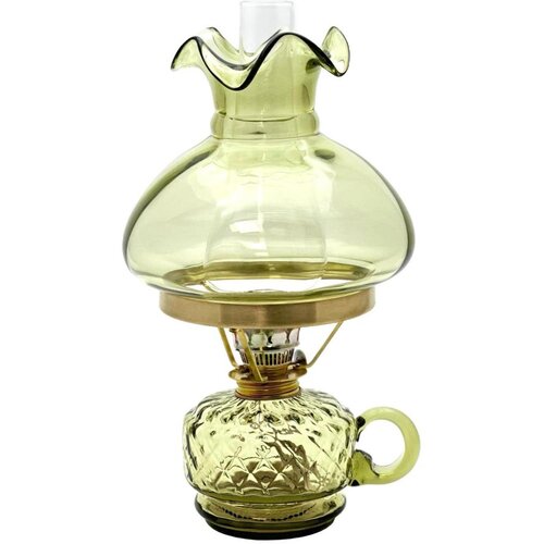  Petrolejska lampa MONIKA 34 cm, &scaron;umsko-zelena, karirani dezen Cene