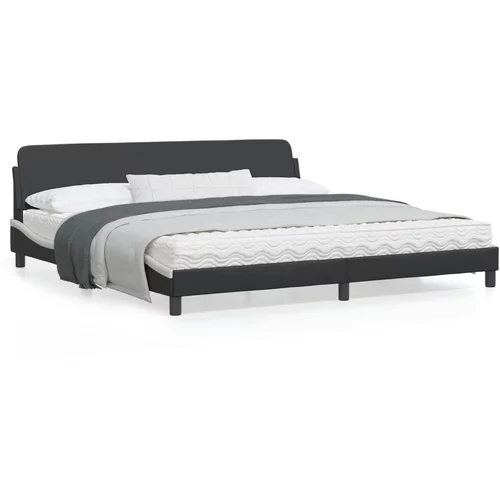 vidaXL Okvir za krevet s uzglavljem crno-bijeli 200x200cm umjetna koža