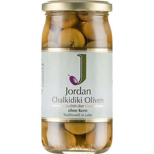  Halkidske olive - brez ko&amp;scaron;čic - 185 g odcejene - 370 g Slike