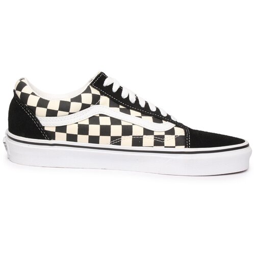 Vans Black-and-White Women Patterned Leather Sneakers UA Old Skool Platfor - Women Slike