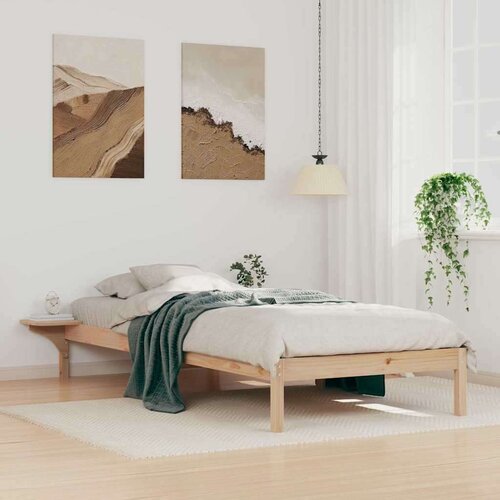 vidaXL Krevetna konstrukcija s bočnim stolovima Prirodna 80 x 220 cm Cene