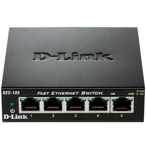 D-link switch neupravljivi,DES-105/E (metalno kućište)ID: EK000473247