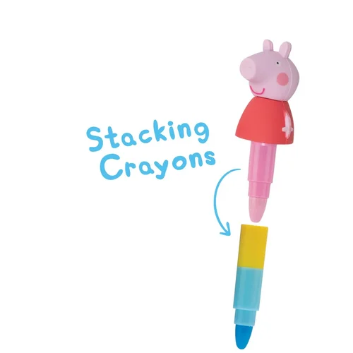 Blue Sky PEPPA PIG CRAYONS - STACKING VOŠČENKE