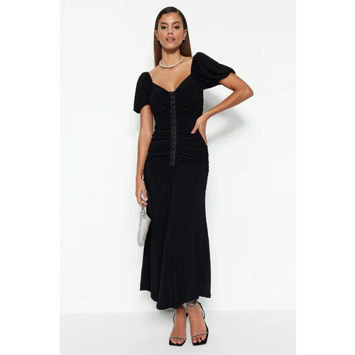 Trendyol Black Agraph Detailed Dress