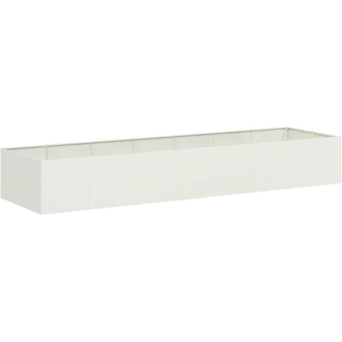Maison Chic Cvetlični Lonec - Cvetlično korito Bela 280x80x40 cm Jeklo, (21789870) Cene