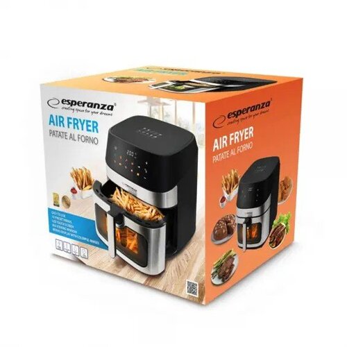 Esperanza PATATE AL FORNO Friteza na Vroč Zrak 8 L &amp;ndash; 1600 W, 10 Programov Slike