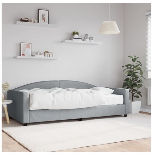 vidaXL Dnevni krevet s madracem svjetlosivi 100 x 200 cm od tkanine Cijene