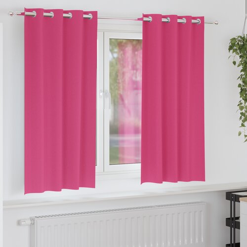 vidaXL Zavese z zavesami 2 pcs Svetlo roza 175 x 140 cm Poliester Cene