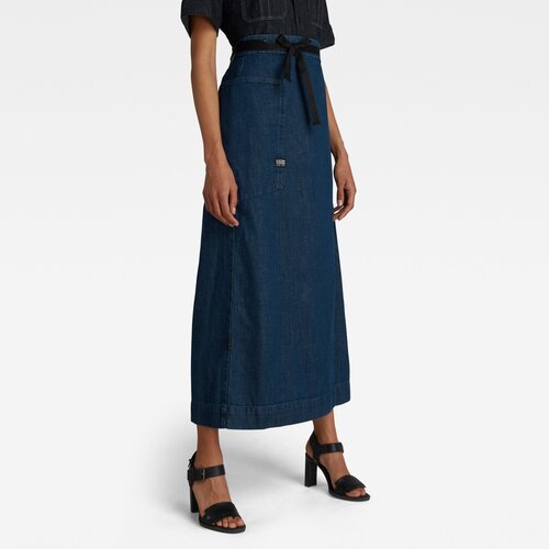 G-star Skirt - A-line Maxi Wrap Skirt Dark Blue Cijene
