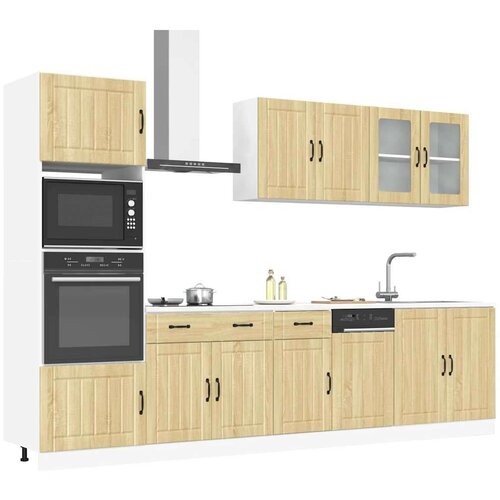 vidaXL 7-dijelni set kuhinjskih ormarića Kalmar konstruiranog drva Cijene