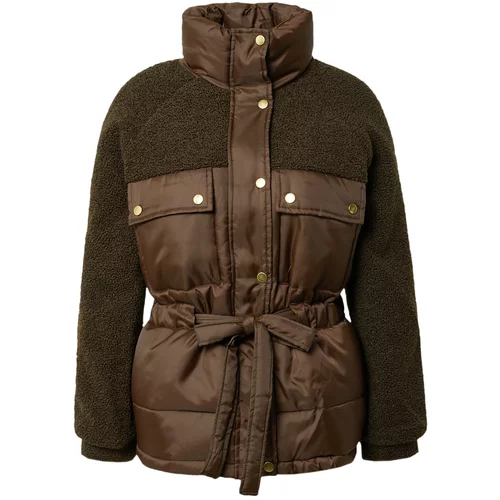 Urban Classics Prehodna jakna 'Sherpa' temno rjava