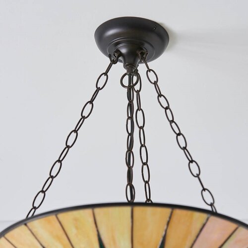  Endon 70754 - Luster na lancu Tiffany DARK STAR 3xE27/60W/230V prečnik 49 cm Slike