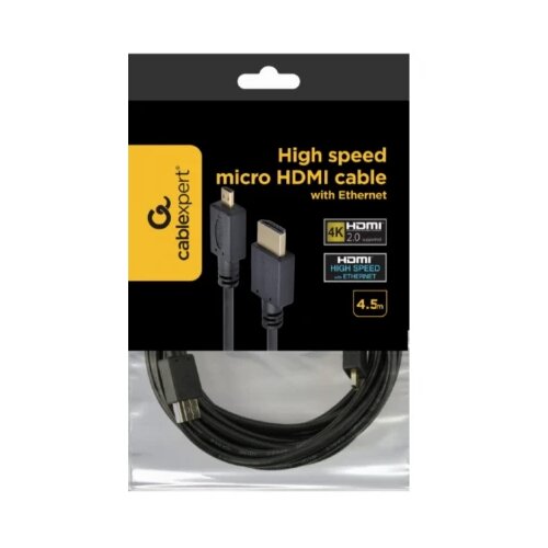 Gembird CC-HDMID-15 HDMI male to micro D-male black kabl4.5 m Slike