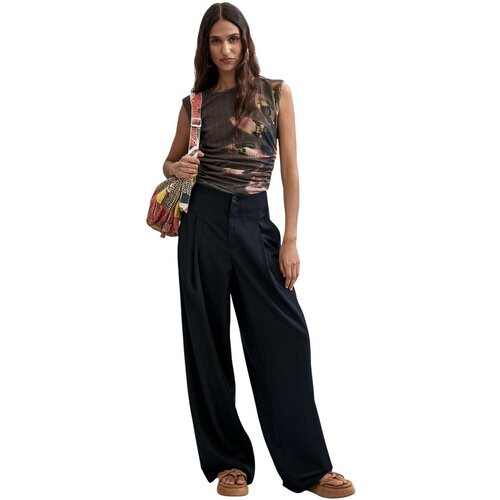 Desigual Hlače PANT_LUCIA 26WWPW11 Črna Slike