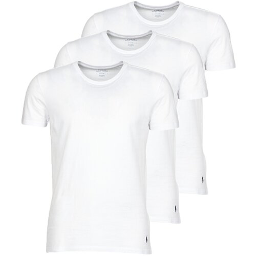 Polo Ralph Lauren Majice s kratkimi rokavi CREW NECK X3 Bela Slike