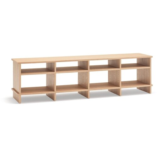 Teulat TV omarica v hrastovem dekorju v naravni barvi 180x50x40 cm Inari &amp;ndash; Slike
