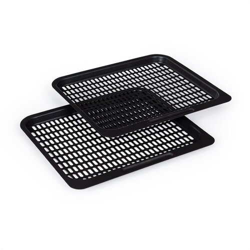 Klarstein AeroVital Fry, mrežica, pripomoček, 2 kosa, 24 x 20 cm, jeklo Cene