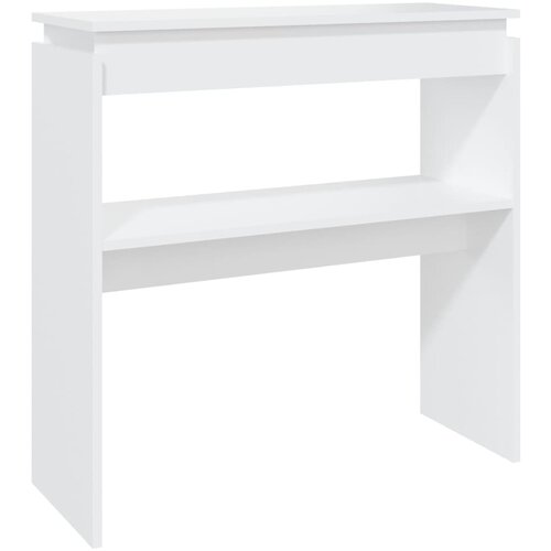 Maison Chic konzolna miza - miza ob steni bela 80x30x80 cm iverna plošča, (21786508) Cene