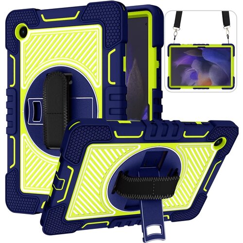 NIKCORP Ovitek za Samsung Galaxy Tab A 8.4 s stojalom, ročajem in naramnim pasom, odporen na udarce, trislojna za&amp;scaron;čita, zelen, (5000139019) Slike
