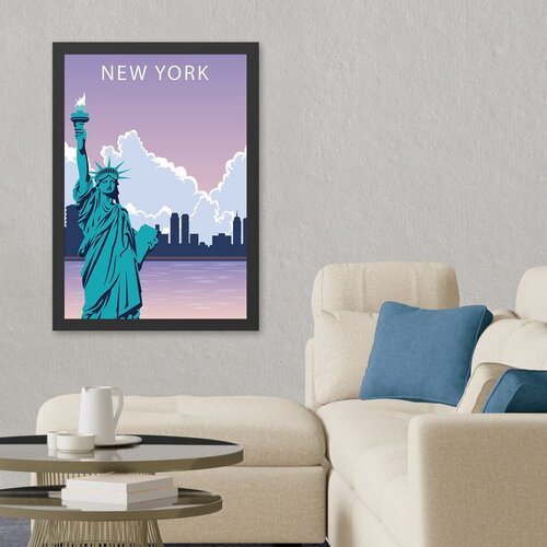 Wallity Uokvirena slika New York 2, 35x45 cm Cijene