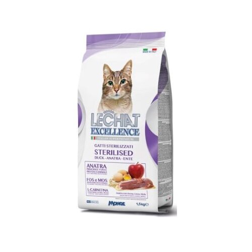 Lechat monge cat excellence sterilised pačetina 1.5kg suva hrana za mačke Cene