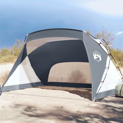  The Living Store Šotor za na plažo siv 274x178x170/148 cm 185T poliester - Šotor Za Plažo, (21486703) Cene