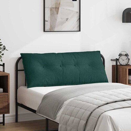 vidaXL Poglavni vzglavnik Temno zelena 120 x 19 x 50 cm blago Cene