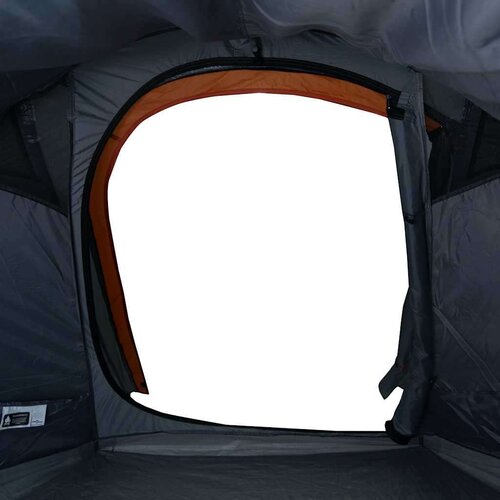 VidaXL Tunelski &amp;scaron;ator za kampiranje za 3 osobe sivo-narančasti Slike