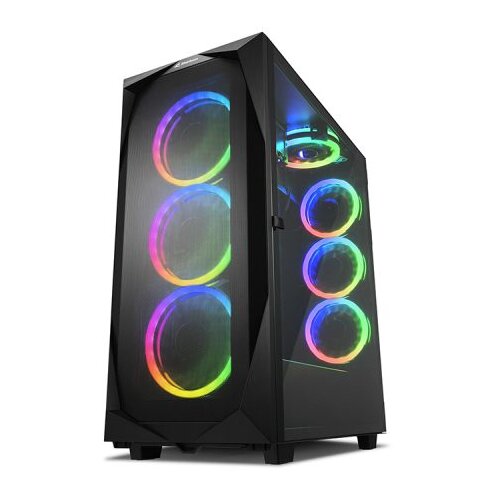 Sharkoon Kući&scaron;te gaming, REV300, RGB, E-ATX, ventilator 3x140mm, 4&times;120 mm Cijene