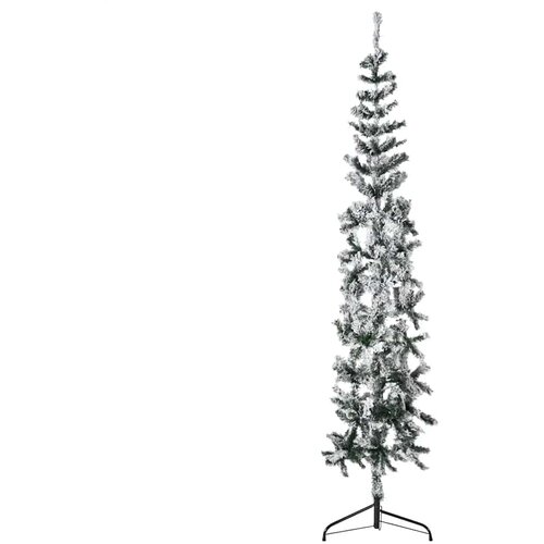  Tanka umjetna polovica božićnog drvca sa snijegom 210 cm Cene