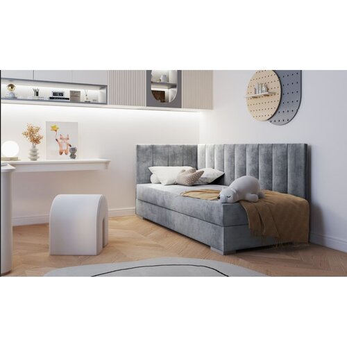 Molarem Home Dječji tapecirani krevet COIMBRA III - 200x90 cm - Madrac s Bonnell oprugama Cene