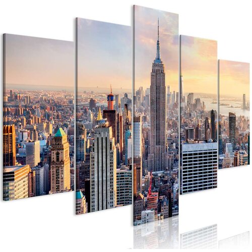  Slika - Sunny Metropolis (5 Parts) Wide 100x50 Cijene