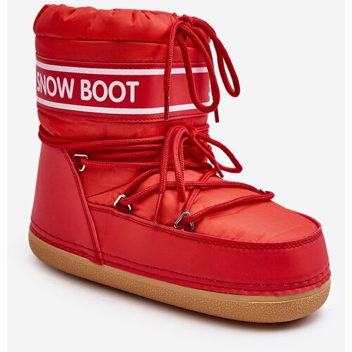 Kesi Women's Red Snow Boots with Ties Soia Slike