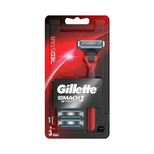 Gillette brijač jednokratni MACH3 start red star 1+3 Slike