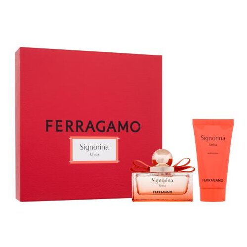 Ferragamo Signorina Unica set: EDP 50 ml + losjon za telo 50 ml za ženske Cene